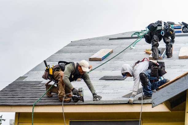 Professional Gutter Installation technician working in Madison, WV